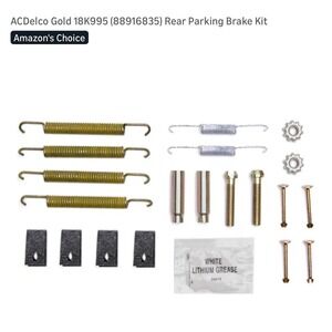 ACDelco Gold 18K995 88916835 Rear Parking Brake Hardware Kit Mens New